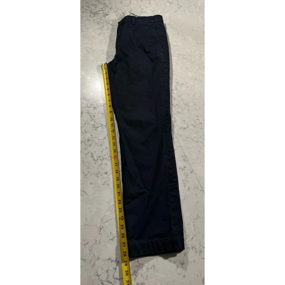 Banana Republic Aiden Chino Pants Mens 31x30 Navy Blue 100% Cotton Preppy Casual